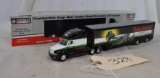Farm Journal Featherlite Drop Bed Trailer Bank/Peterbilt 379 Semi- Limited Edition - 1/64th scale