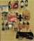 Assortment Work Aprons, tool holders, pouches, bungie cords, cables & halogen Work Light