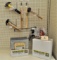 Assortment hammers, handles, clamps, ear plugs and Kwik Plug repair kit