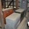 3 - Metal File Cabinets & 1 Upper Wood Cabinet