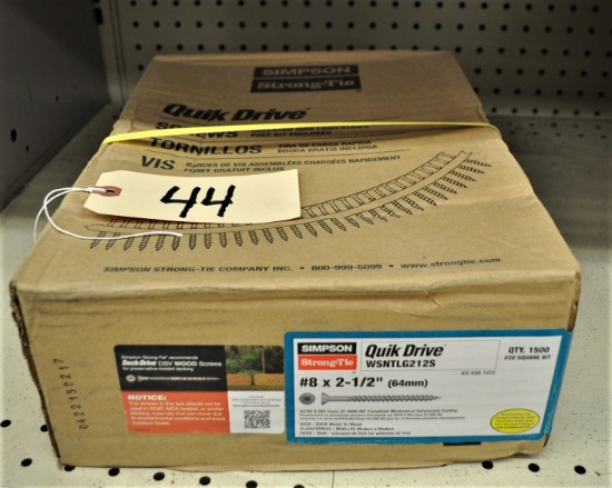 1 box - Simpson Strong-Tie #8x2 1/2" Deck-Drive DSV Wood Screws - Collated Quik Load strips