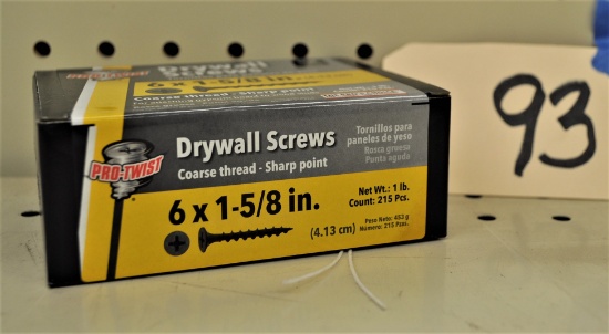 7 - 1lb Boxes of Pro Twist 6 x 1-5/8" Drywall Screws - Coarse Thread