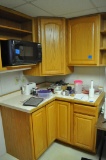 Kitchenette Cabinets & Countertop & Contents - DOES NOT INCLUDE MICROWAVE