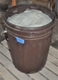Garbage Can of Ice Melt Salt