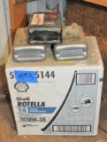 3 - 1 gal jugs & 2 - 1qts of Shell Rotella SAE 10W-30 Oil