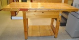 Wooden Work Counter/Bench - 6'L x 27-1/2