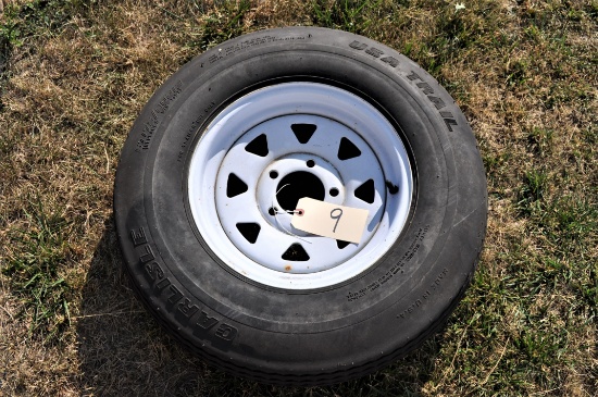 Carlisle ST175/80D13 tire and rim for trailer