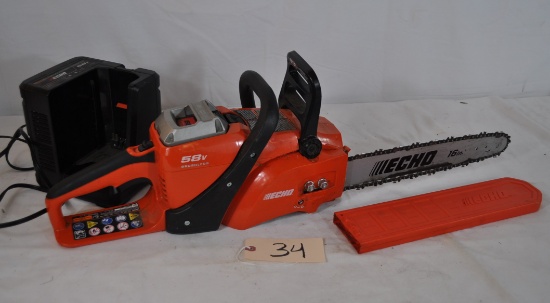 Echo 58V Lithium Ion 16" Chainsaw with Charger
