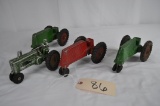Flat of 4 tractors - No Boxes