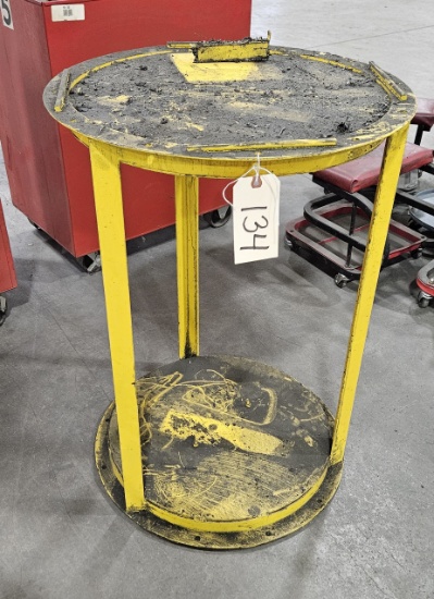 Round Metal Work Table 22" Diameter 32" Height