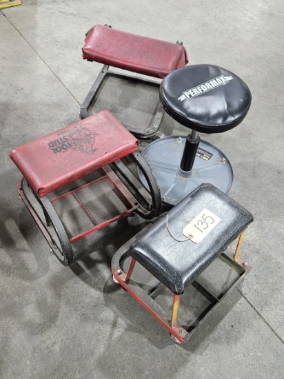 4 - Rolling Mechanic Seats
