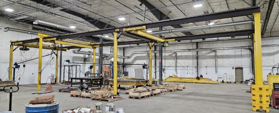 Free Standing Bridge Crane System - 2-Ton Rated Capacity