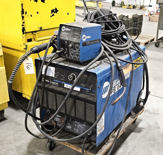 Miller Deltaweld 452 Wire Feed Welder with Miller 24V constant Speed  wire Feeder