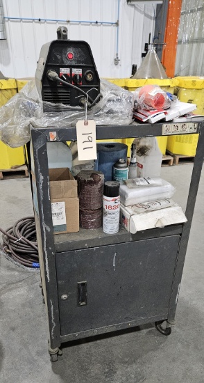 AV Cart with Capital Weld Cleaner Model 2x40 and various parts