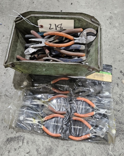 Various Side Cutters, Shears and Misc. Pliers