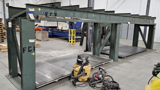 I-Beam Construction Racking for Steel - 5' W x 25' L x 76"H