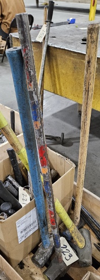 4 long handled sledge hammers