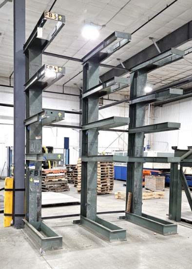 3-Legged Cantilever Racking for Steel - 62" W x 115" L x 150" H