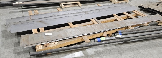 Various gauges of cut sheet metal