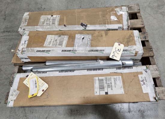 Approx. 28 1.9" Dia x 23.5" 16 ga. Galvanized hex rollers