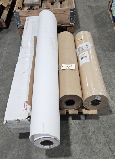 4 rolls of Surface Protectant papers - 60"x300' & 36"x900'