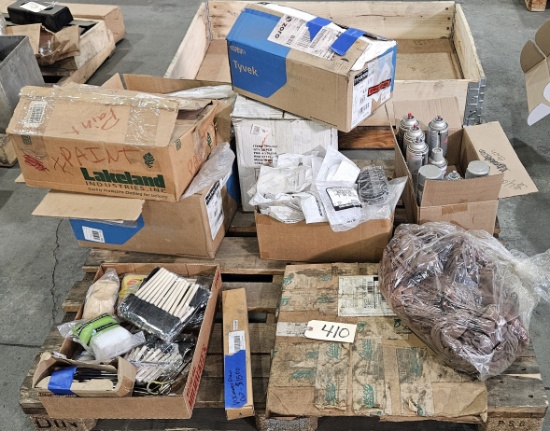 Painting coveralls, respirators, brushes, gloves and more