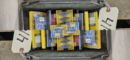 Bin of Ceratip Carbide inserts