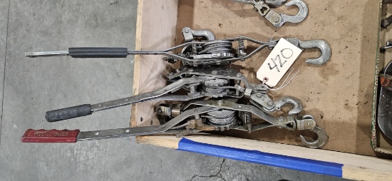 3 Come-Along Winches