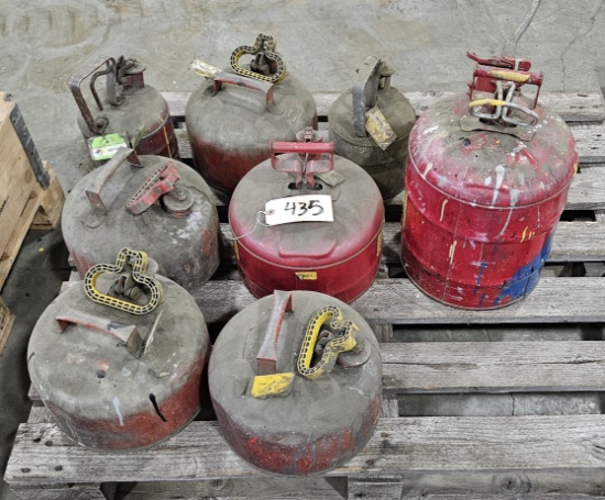 8 Safety cans used for Acetone & Xylene