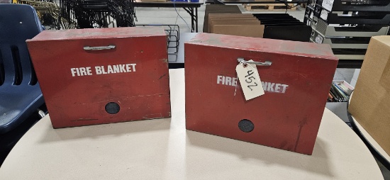 2 Fire Blankets & Cabinets
