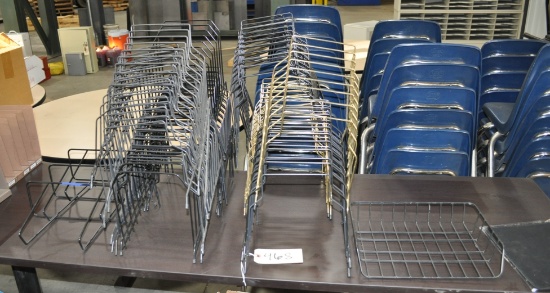 Lot of wire file dividers/trays