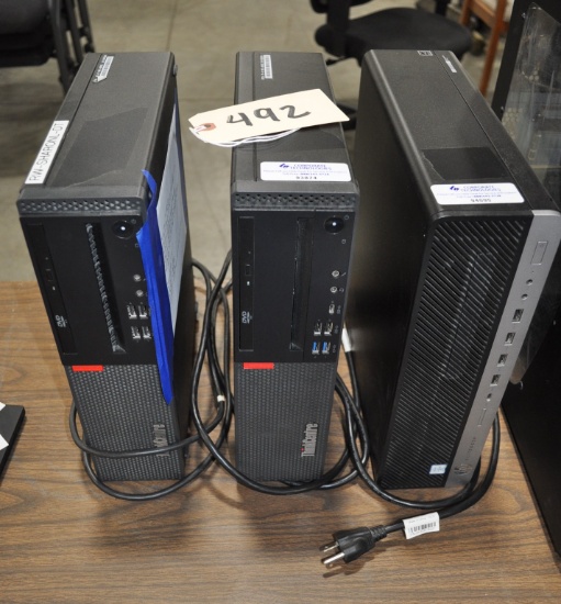 3 Lenovo Think Centre PC Towers