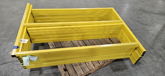 Assortment of 44.5" H Metal Safety Railing
