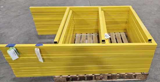 Assortment of 64.5" H Metal Safety Railing