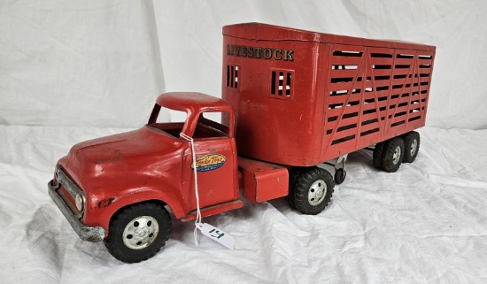 Tonka original tractor trailer livestock hauler