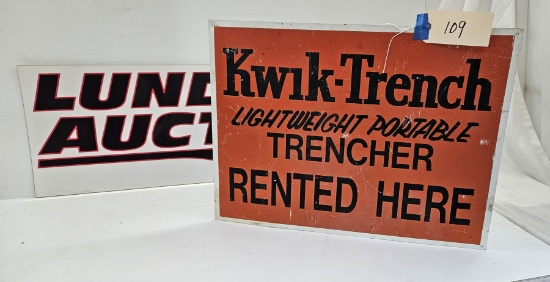 Kwik-Trench Sign