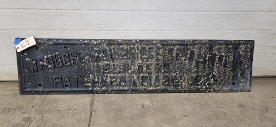 Wrought Iron Bridge Co. Sign