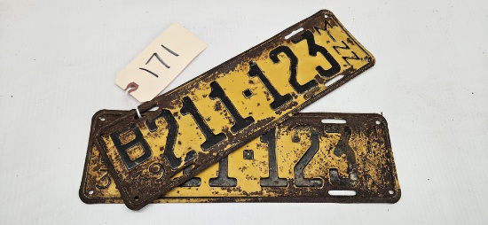 1939 MN License Plates