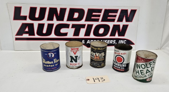 Motor Oil Cans