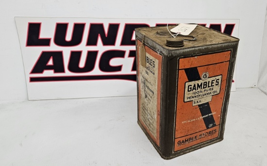 Gamble's oil can
