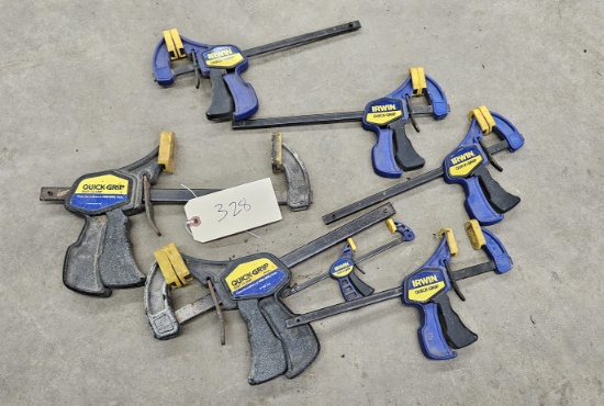 7 Irwin Quick-Grip clamps