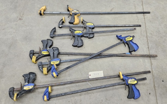 8 Irwin Quick-Grip clamps
