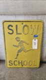Slow School Street Sign