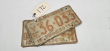 MN 1974 matching license plates