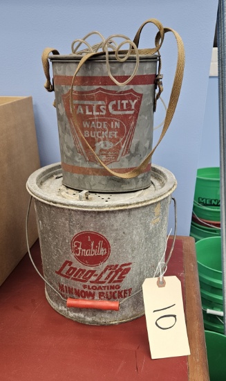 Long-Lite Minnow Bucket & Falls City Bucket