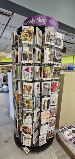 Spinning Card Rack with Cards/Contents