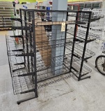 Free Standing Walk Around Wire Display/Shelf Unit