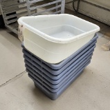 8 - Heavy Duty Plastic Tubs - 24