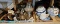 Assortment of Oil Hurricane Lamps & Glassware Décor