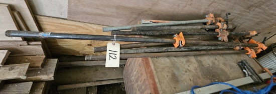Assortment of Various Pipe Clamps